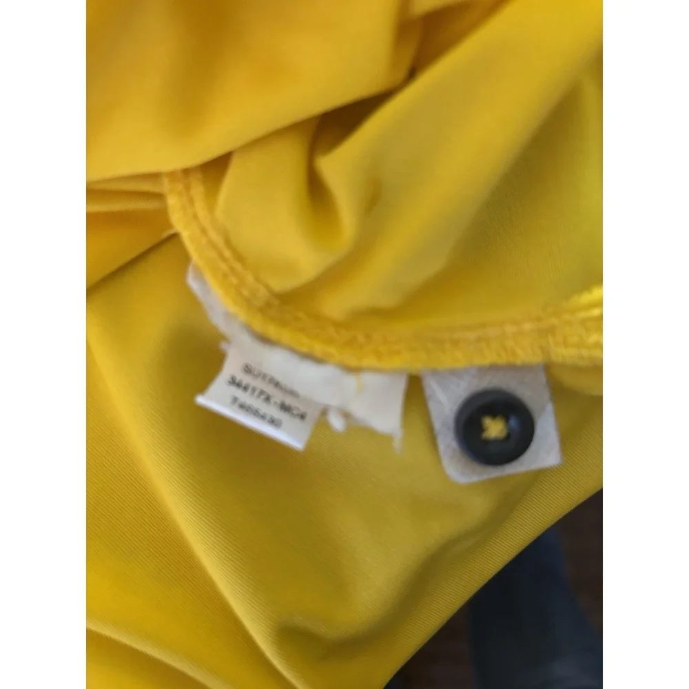 Jordan Michigan Wolverines Polo Shirt Mens Med Yellow Dri-Fit NCAA‎